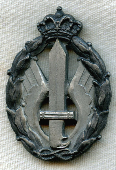 WWII Italian AF Silver Assault Combat Pilot Qualification/Aeronautica Militare Italiana Arge