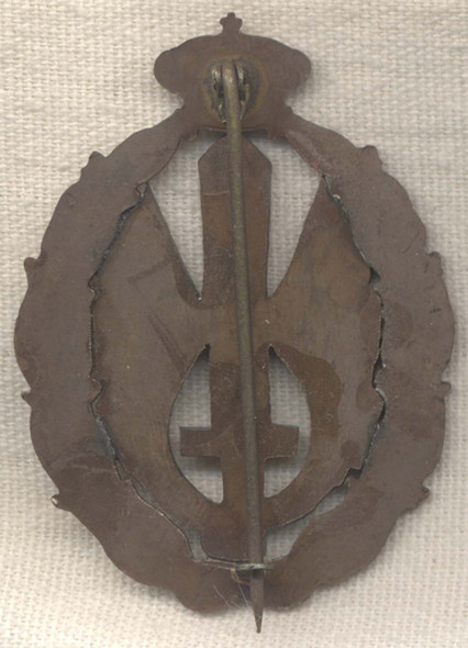 WWII Italian Air Force Bronze Assault Combat Qualification Badge by Lorioli<p>NOT AVAILABLE