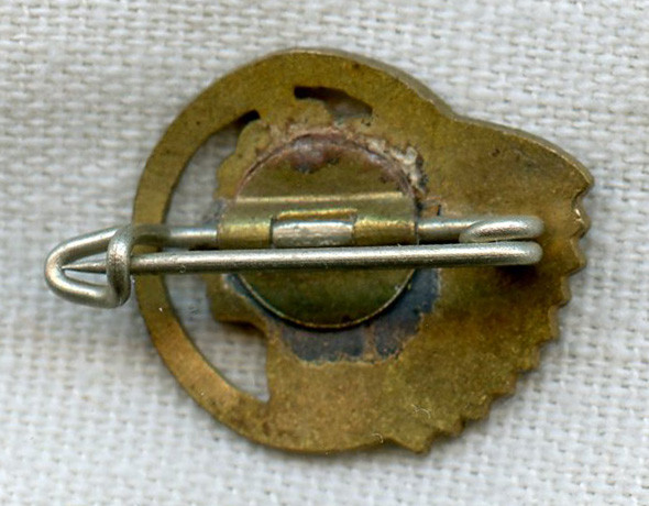 1930s-WWII Belgian AF Lapel Badge for 9th Observer Squadron, 6th Group, 1st Regiment