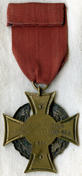 Cross for Insurgents of Polish Uprising of 1918 - 1919 from Poznan