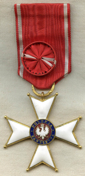 Stunning, Early Example of the Order of Polonia Restituta Officers Cross Ca. 1918