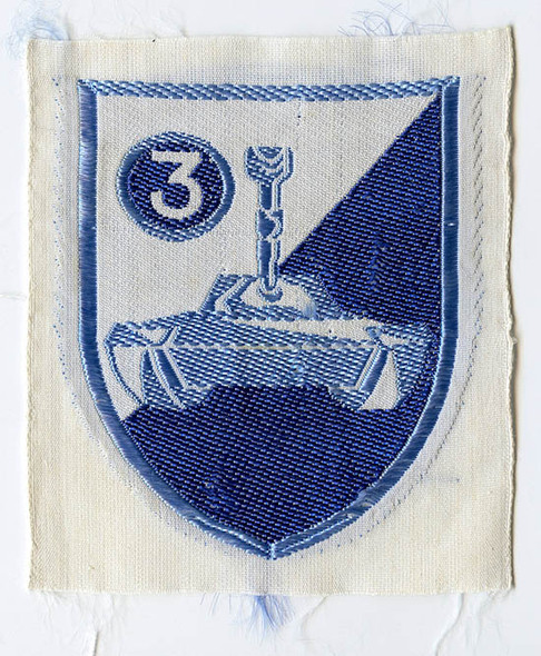 1960's Army of the Republic of Viet Nam (ARVN) 3rd Armored Squadron Bevo Weave Patch