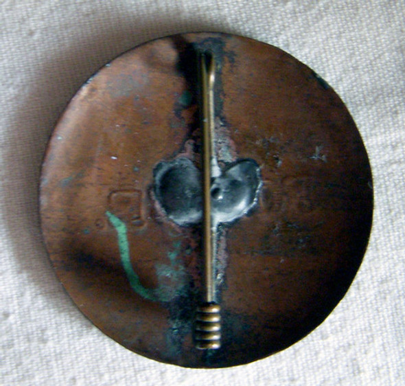 Unique 1880s - 1890s Tinned Bronze Police Badge