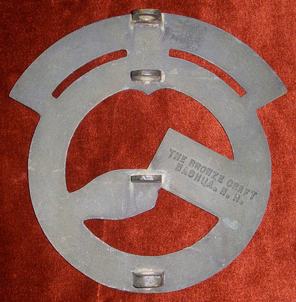 1940s National Assoc. of Letter Carriers (NALC) Local 590 Bronze Grave Marker (Keene, NH)