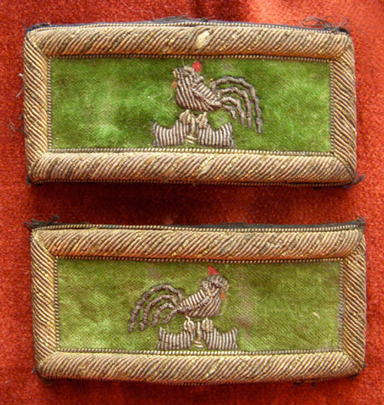 Rare 1880s-1890s Knights Templar Captain General Bullion Shoulder Boards