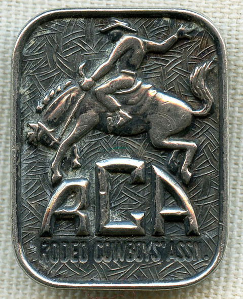 Beautiful 1950's - 60's Rodeo Cowboys Association Member Badge
