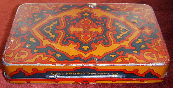 Vintage 1930s Turmac (Turkish-Macedonian) Co. Cigarette Tin