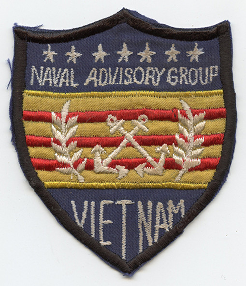 Circa 1968 Smaller Sized US Naval Advisory Group Vietnam, Nam Made Pocket Patch