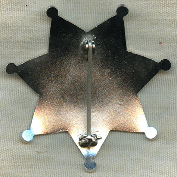 1970's Santa Clara County, CA Deputy Sheriff Duty Worn "Second" Badge