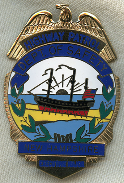 Extremely Rare 2006 New Hampshire Highway Patrol Executive Major Badge