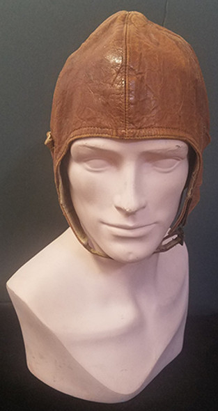 Great ID'd WWI US Aviator Leather Flight Helmet by Armstrong Uniform Co