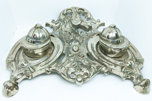 Wonderful Late 19th Century Horse Jockey Racing Themed Inkwell