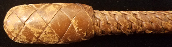 Nice 1920's Lead Loaded Leather Sap in Wonderful Woven Leather