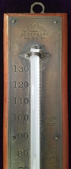 Mid - 19th Century Thermometer from Peterboro, NH