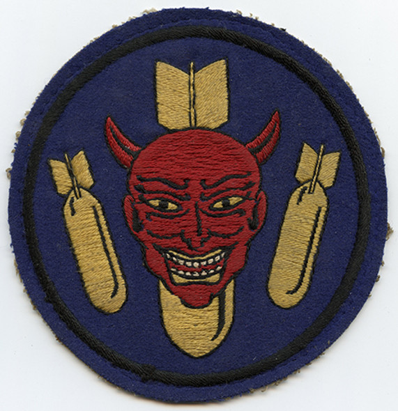 Gorgeous Example of a WWII USAAF 510th Bomb Squad, 351st Bomb Group, 8th Air Force Jacket Patch