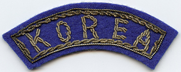 Beautiful Korean War Japanese Made KOREA Tab for Wear with 5th Air Force Patch