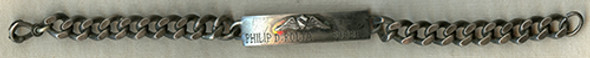 Nice 1940's-50's Aircraft Owner Pilot Association ID Bracelet w/ Member Name & Number