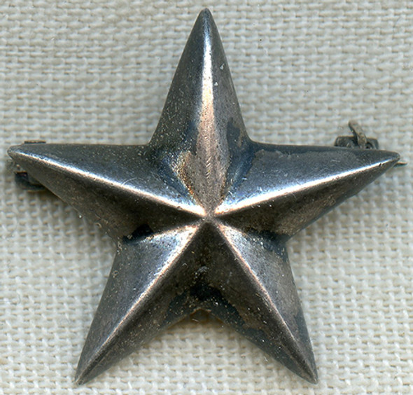 Extremely Rare WWI Tiffany Made General/Admiral Star in Sterling