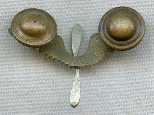 Late 1920s US Air Corps (USAC) Officer Collar Insignia with Screw-Back and Curved Blades