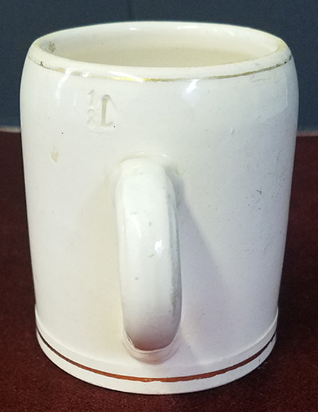Great Ca. 1900 Shriners Miniature 1/8L Mug with Gilt & Enamel Logo