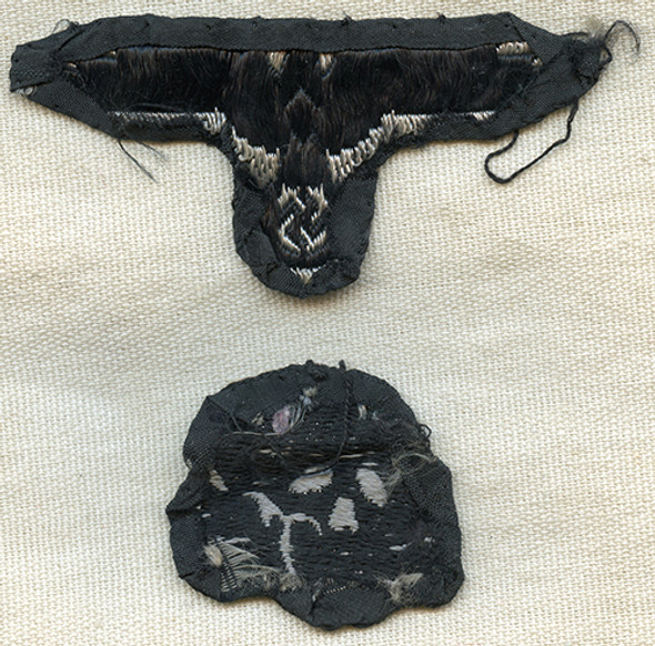 SS Skull and Eagle Cap Insignia. Removed from Cap.