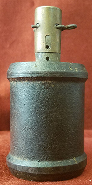 WWII Japanese Hand Grenade. Missing Brass Collar and Paper Label.