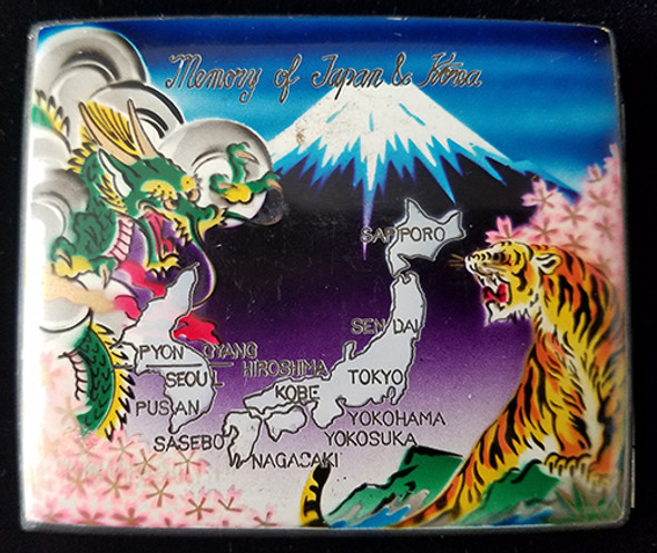 Great Vintage Early 1950's Japan & Korea Cigarette Case