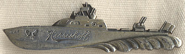 Super-Rare Herreshoff AAF Crash Rescue Boat Badge by Balfour