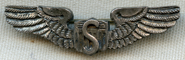 Wonderful WWII Chinese Made USAAF Service Pilot Wing Shirt Size