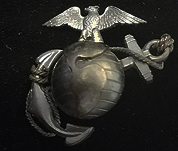 Beautiful WWI - 1920s USMC Officer Undress Hat Badge "The Beast" by GEMSCO