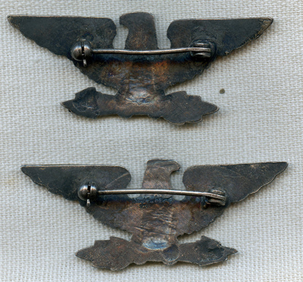 Great WWII US Army/USAAF Colonel "War Eagle" Rank Insignia in Sterling by Luxenberg Large Size