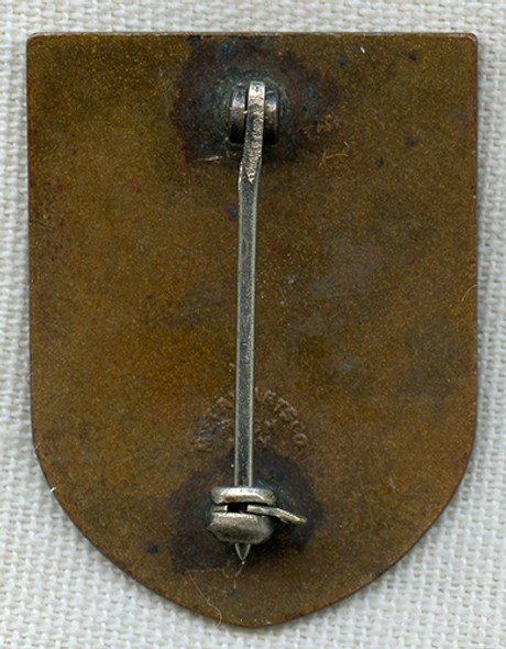 Nice Early WWII USN Seabees Enameled Badge