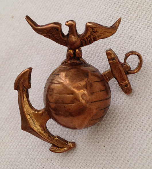 Ext. Rare 1920's USMC E.M. Collar or Overseas Cap EG&A in 'Wild" Pattern