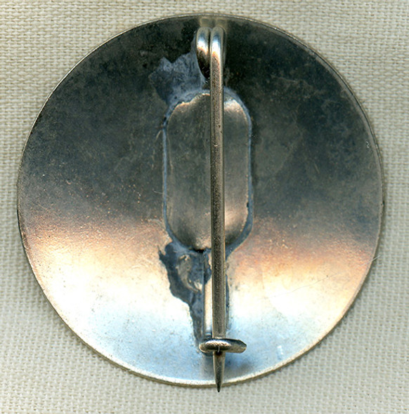 Scarce 1930's USMC Base San Diego Works Progress Administration Worker Badge #'d 485