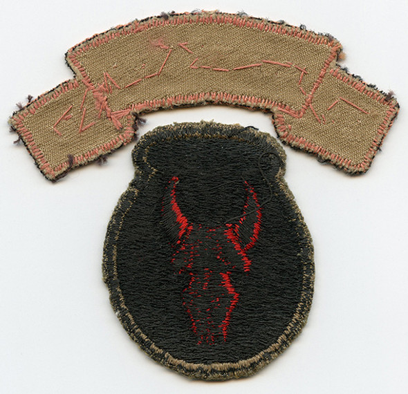 Rare WWII 109th Medical BN Theater Made Arc & 34th Division Patch