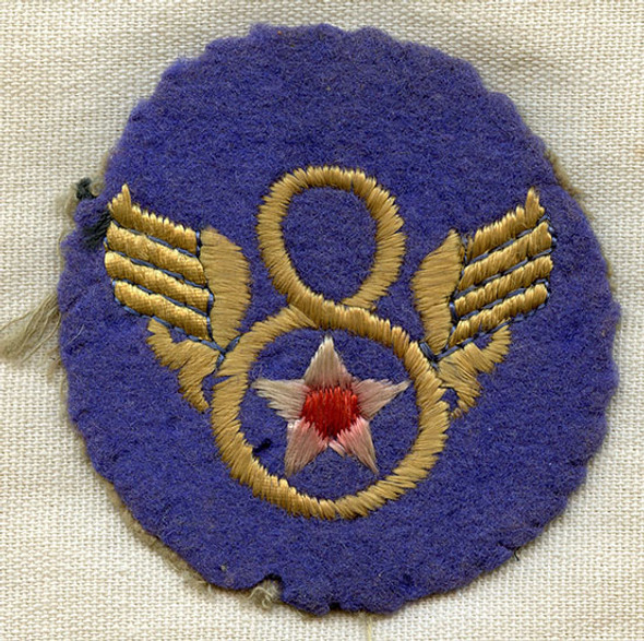 Salty Early WWII USAAF 8th Air Force 'Clipped Wing' Shoulder Patch