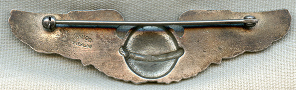 Salty WWII USAAF Navigator Wing in Sterling Silver by Amico