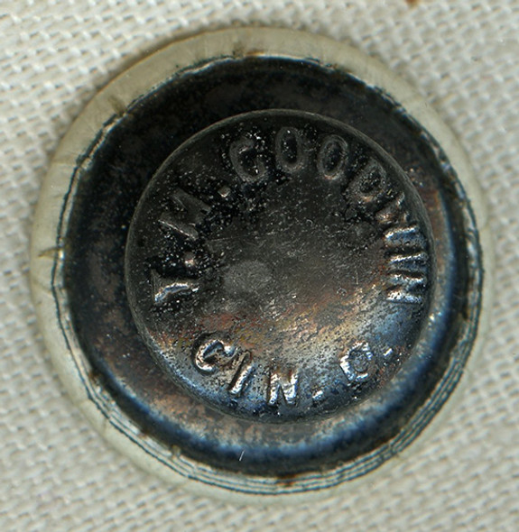 Rare Ca. 1896-98 Olmstead Clinton Bicycles of Syracuse, New York Advertising Lapel Stud