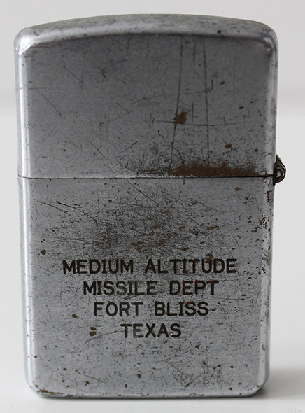 Cool Ca. 1956-58 Nike Ajax (MIM-3) Missile Vulcan Lighter from Fort Worth, Texas