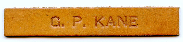 WWII USAAF Leather Flight Jacket Name Tag for G. P. Kane