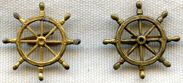 Ext. Rare Mid-1930's DZR Zeppelin Navigational Crew Officer Shoulder Board Insignia, Larger Size