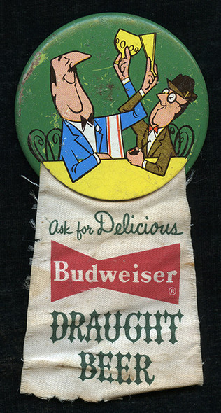 Circa 1970 Budweiser Beer (by Anheuser-Busch) 16 Ounce Beer Can