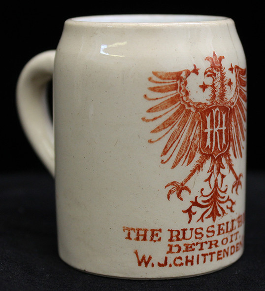 Cool 1880's Bar Room Table Match Holder from the Famous Russell House in Detroit, Michigan