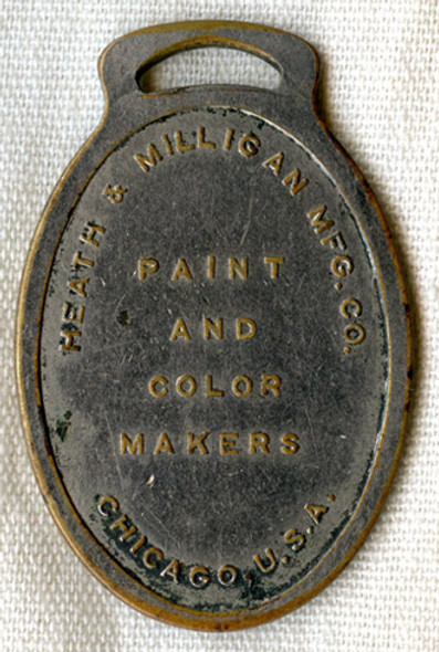Vintage 1910 H&M Paints Advertising Watch Fob