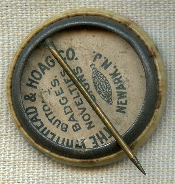 Wonderful, Iconic 1900's -1910's Buster Brown Shoes Celluloid Pin w/ Buster & Tige