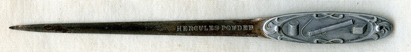 Wonderful Ca. 1900 DuPont Explosives, Hercules Powder Advertising Letter Opener