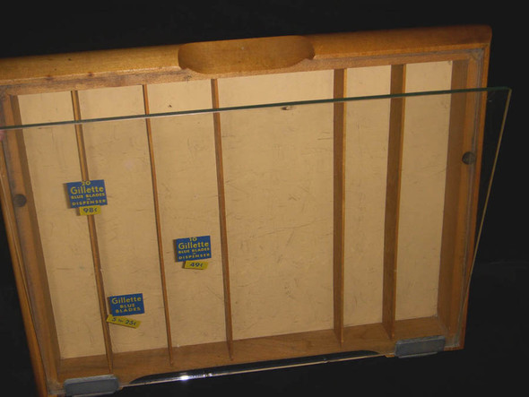 Great Old Circa 1930s Gillette Razors Advertising Display Used in Stores, Pharmacies