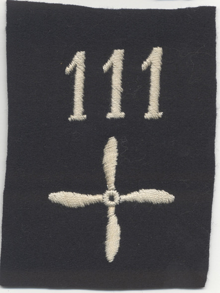Scarce WWI USAS 111th Aero Squadron Enlisted Man Shoulder Patch