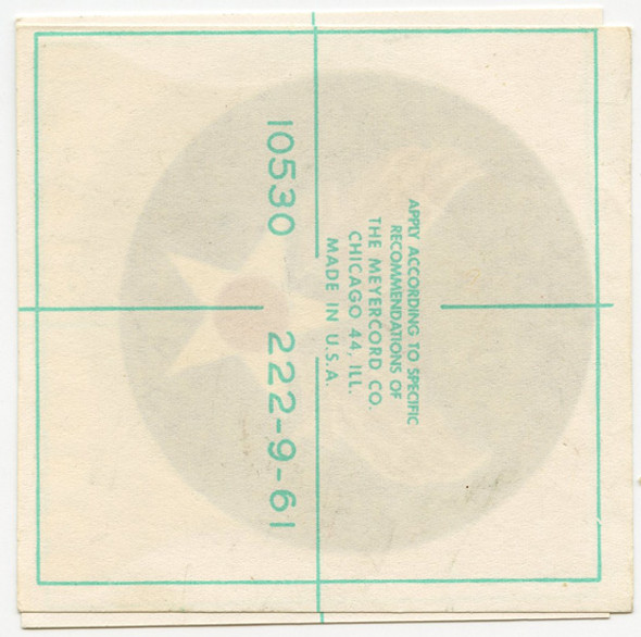 RARE ORIGINAL Period Unused ca 1960 USAF US Air Force Iron-On Flight Jacket Decal