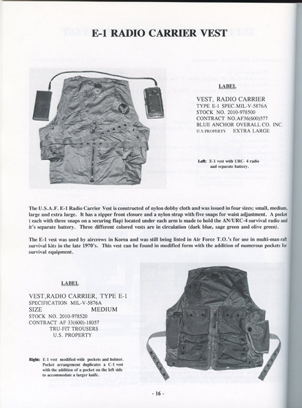 "U.S. Military Combat Aircrew Individual Survival Equipment WWII to Present" by Michael Breuninger